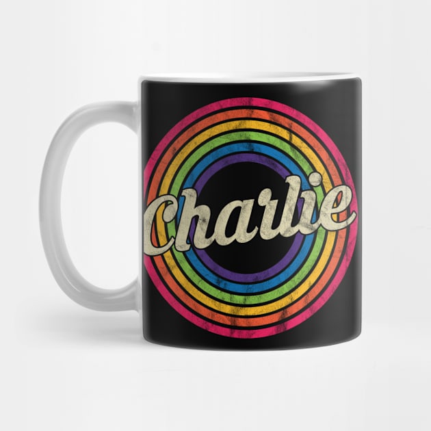 Charlie - Retro Rainbow Faded-Style by MaydenArt